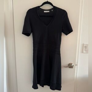 Sandro mini black dress